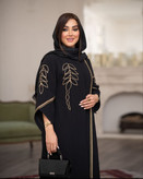 مانتو زنانه مجلسی رویسا شانتون اسلپ گلدوزی تا سایز ۵۶