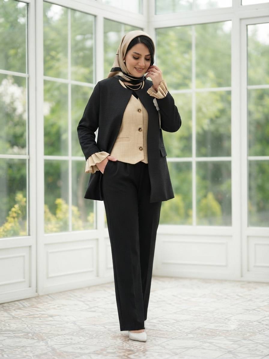 سه تیکه زنانه چنار  تا سایز ۵۴