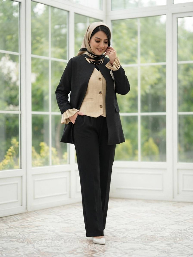 سه تیکه زنانه چنار تا سایز ۵۴