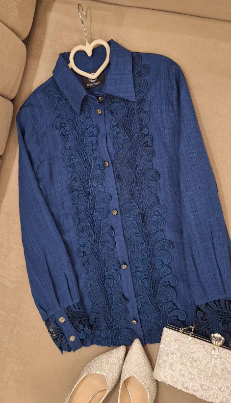 شومیز زنانه مدل آیسو تا سایز ۵۸ جنس توکی کراش