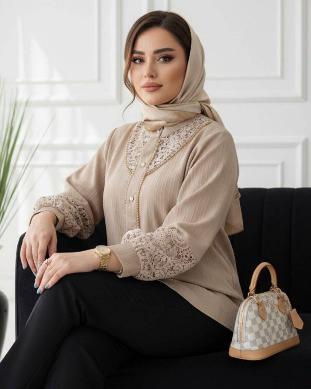 شومیز زنانه مدل ملورین توکی کراش تا سایز ۵۸