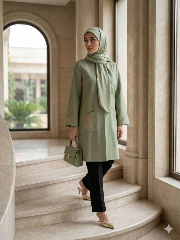 مانتو زنانه شانتون اسلپ مدل خورشید تا سایز ۵۶