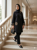 مانتو زنانه شانتون اسلپ مدل خورشید تا سایز ۵۶
