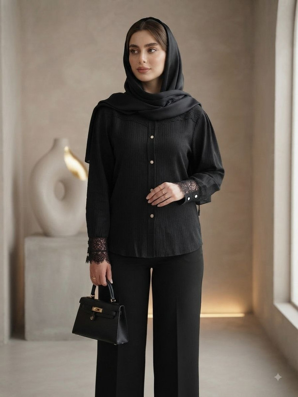 شومیز زنانه مجلسی مدل سوگین تا سایز ۵۶