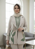 مانتو زنانه کتی مزونی مدل آسو کرپ مازراتی