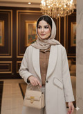 مانتو زنانه کتی مزونی مدل أبان کرپ مازراتی