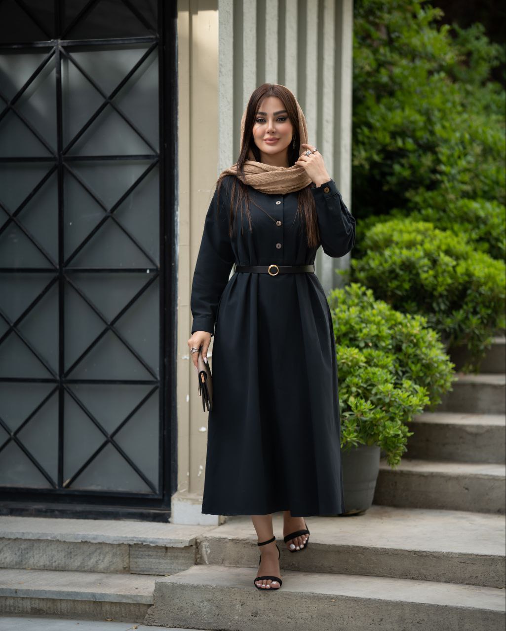 پیراهن زنانه مدل سولین جنس لینن
