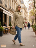 شومیز زنانه ملین جنس لینن