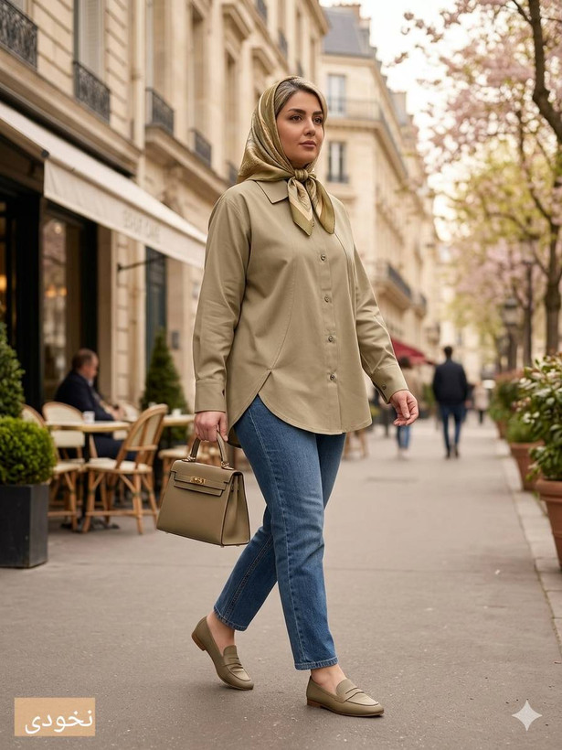 شومیز زنانه ملین جنس لینن